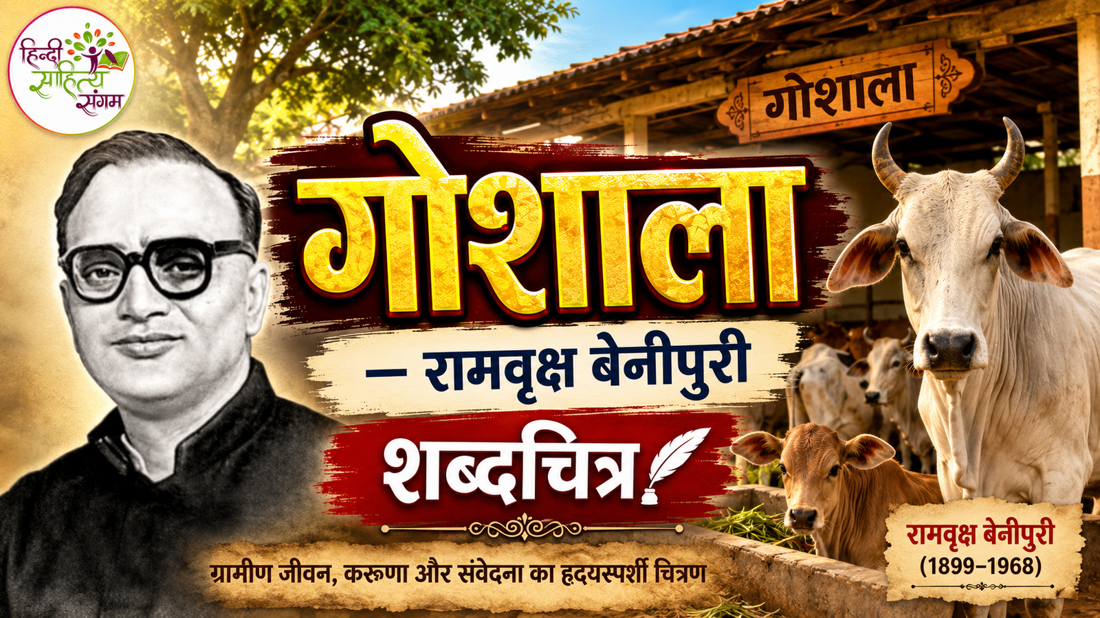 You are currently viewing गोशाला – रामवृक्ष बेनीपुरी | शब्‍दचित्र | रेखाचित्र