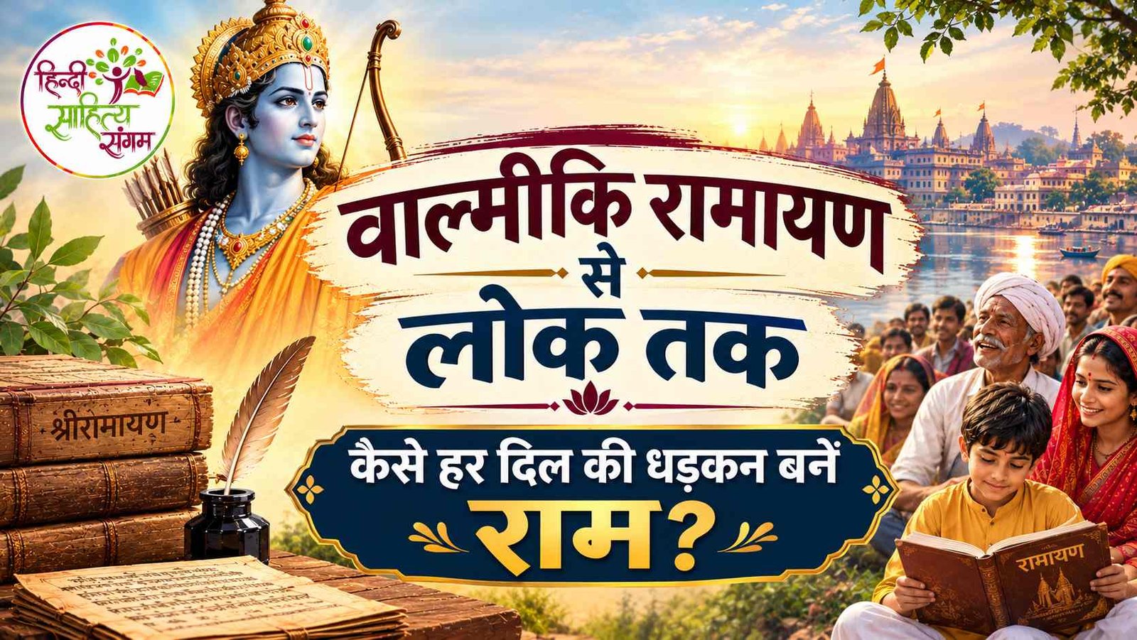 You are currently viewing वाल्मीकि रामायण से लोक तक: कैसे हर दिल की धड़कन बनें राम?
